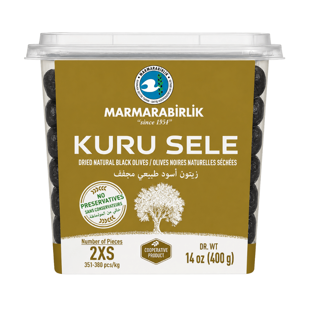 Marmarabirlik Dried Natural Black Olives 400 g buy online USA - 1